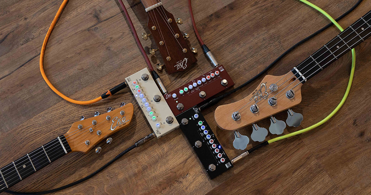 New BAIO Multieffect pedals by Eko Guitars