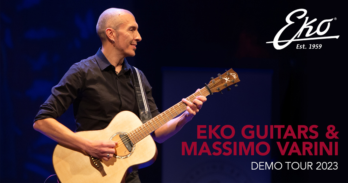 Eko Guitars Demo Tour 2023 con Massimo Varini