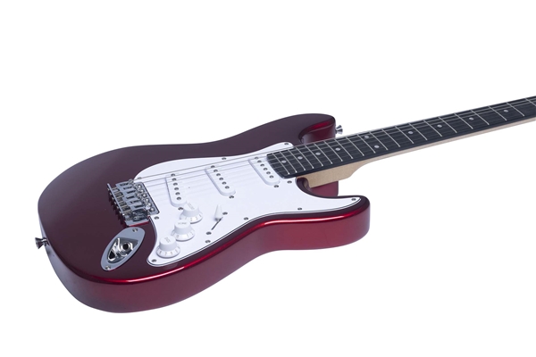 Eko Guitars - ST-100 3/4 Chrome Red