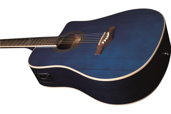 Eko Guitars - NXT D100ce See Through Blue
