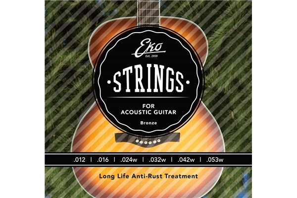 Eko Guitars - Acoustic Guitar Strings Bronze 12-53 Medium Set/6