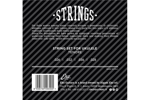 Eko Guitars - Ukulele Tenor Strings Medium Set/4