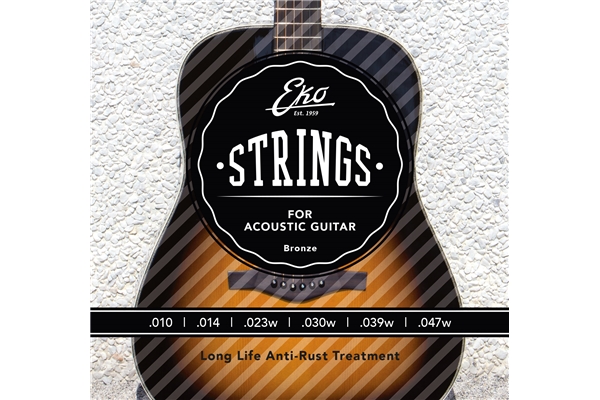Acoustic Guitar Strings Bronze 10 - 47 Light Set/6
